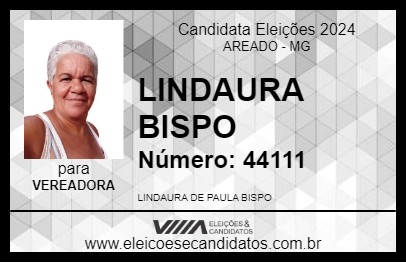 Candidato LINDAURA BISPO 2024 - AREADO - Eleições