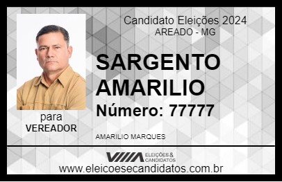 Candidato SARGENTO AMARILIO 2024 - AREADO - Eleições