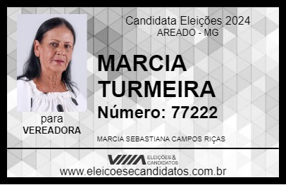 Candidato MARCIA TURMEIRA 2024 - AREADO - Eleições