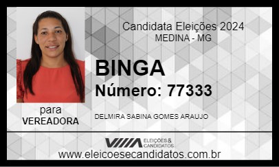 Candidato BINGA 2024 - MEDINA - Eleições