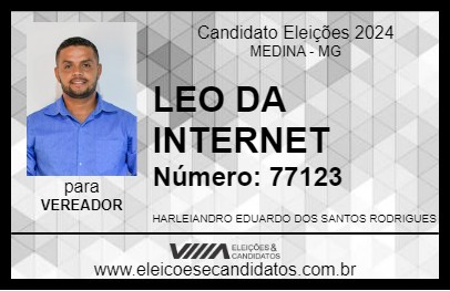 Candidato LEO DA INTERNET 2024 - MEDINA - Eleições