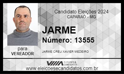 Candidato JARME 2024 - CAPARAÓ - Eleições