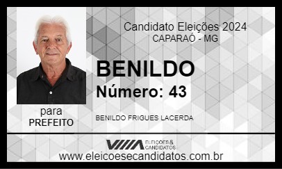 Candidato BENILDO 2024 - CAPARAÓ - Eleições