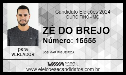 Candidato ZÉ DO BREJO 2024 - OURO FINO - Eleições