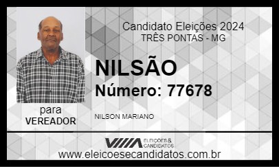 Candidato NILSÃO 2024 - TRÊS PONTAS - Eleições