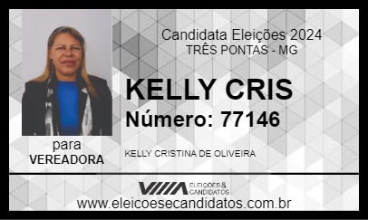 Candidato KELLY CRIS 2024 - TRÊS PONTAS - Eleições