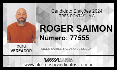 Candidato ROGER SAIMON 2024 - TRÊS PONTAS - Eleições