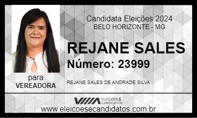 Candidato REJANE SALES 2024 - BELO HORIZONTE - Eleições