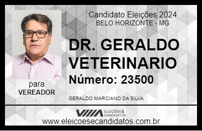 Candidato DR. GERALDO VETERINARIO 2024 - BELO HORIZONTE - Eleições