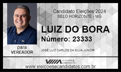 Candidato LUIZ DO BORA 2024 - BELO HORIZONTE - Eleições