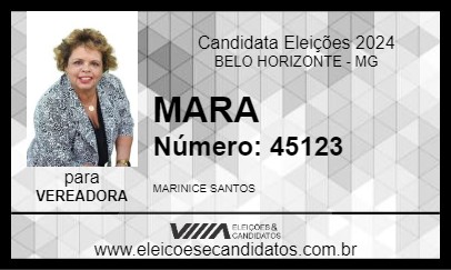 Candidato MARA 2024 - BELO HORIZONTE - Eleições