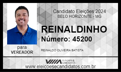 Candidato REINALDINHO 2024 - BELO HORIZONTE - Eleições