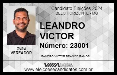 Candidato LEANDRO VICTOR 2024 - BELO HORIZONTE - Eleições