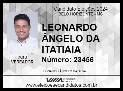 Candidato LEONARDO ÂNGELO DA ITATIAIA 2024 - BELO HORIZONTE - Eleições