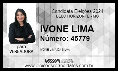 Candidato IVONE LIMA 2024 - BELO HORIZONTE - Eleições