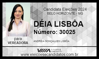 Candidato DÉIA LISBÔA 2024 - BELO HORIZONTE - Eleições