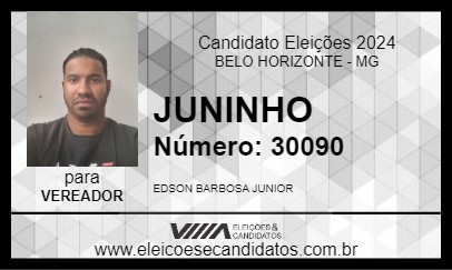 Candidato JUNINHO 2024 - BELO HORIZONTE - Eleições