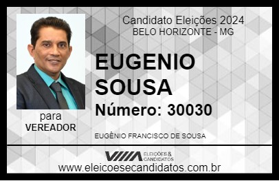 Candidato EUGENIO SOUSA 2024 - BELO HORIZONTE - Eleições