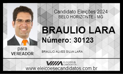 Candidato BRAULIO LARA 2024 - BELO HORIZONTE - Eleições