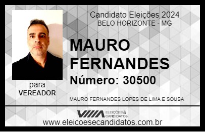 Candidato MAURO FERNANDES 2024 - BELO HORIZONTE - Eleições