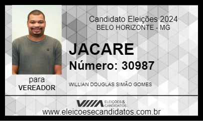 Candidato JACARE 2024 - BELO HORIZONTE - Eleições