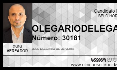 Candidato OLEGARIODELEGADOANTICORRUPTO 2024 - BELO HORIZONTE - Eleições