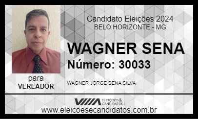 Candidato WAGNER SENA 2024 - BELO HORIZONTE - Eleições