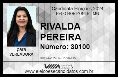 Candidato RIVALDA PEREIRA 2024 - BELO HORIZONTE - Eleições