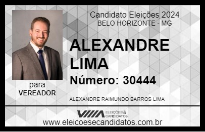 Candidato ALEXANDRE LIMA 2024 - BELO HORIZONTE - Eleições