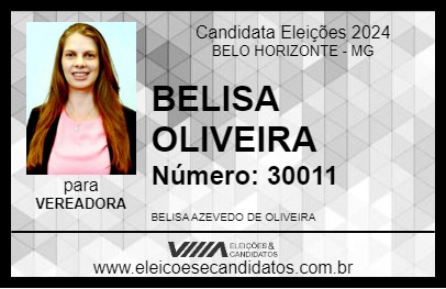 Candidato BELISA OLIVEIRA 2024 - BELO HORIZONTE - Eleições