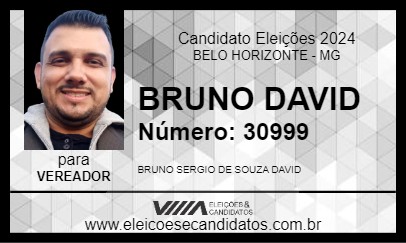 Candidato BRUNO DAVID 2024 - BELO HORIZONTE - Eleições