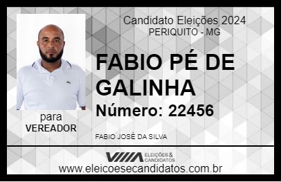 Candidato FABIO PÉ DE GALINHA 2024 - PERIQUITO - Eleições