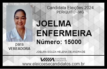 Candidato JOELMA ENFERMEIRA 2024 - PERIQUITO - Eleições