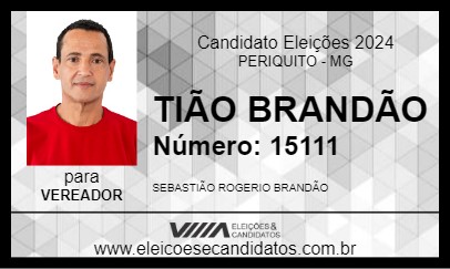 Candidato TIÃO BRANDÃO 2024 - PERIQUITO - Eleições