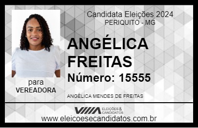 Candidato ANGÉLICA  FREITAS 2024 - PERIQUITO - Eleições