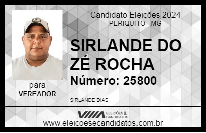 Candidato SIRLANDE ROCHA 2024 - PERIQUITO - Eleições