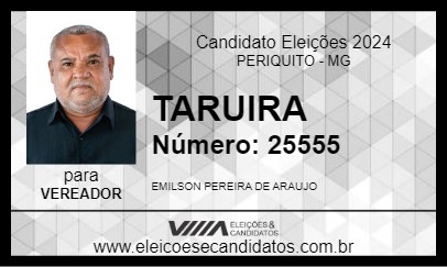 Candidato TARUIRA 2024 - PERIQUITO - Eleições