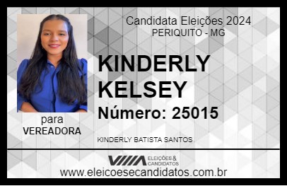 Candidato KINDERLY KELSEY 2024 - PERIQUITO - Eleições