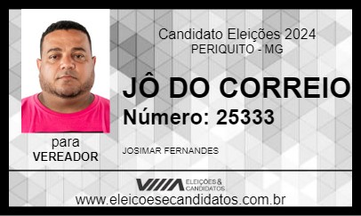 Candidato JÔ DO CORREIO 2024 - PERIQUITO - Eleições