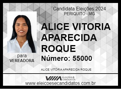 Candidato ALICE MANICURE 2024 - PERIQUITO - Eleições