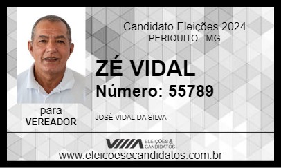 Candidato ZÉ VIDAL 2024 - PERIQUITO - Eleições