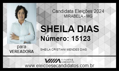 Candidato SHEILA DIAS 2024 - MIRABELA - Eleições