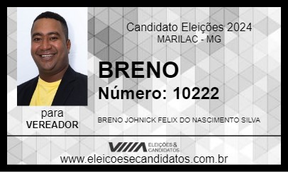 Candidato BRENO 2024 - MARILAC - Eleições