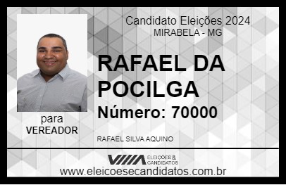 Candidato RAFAEL DA POCILGA 2024 - MIRABELA - Eleições