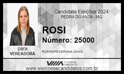 Candidato ROSI 2024 - PEDRA DO ANTA - Eleições