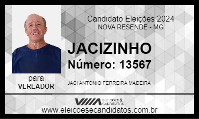 Candidato JACIZINHO 2024 - NOVA RESENDE - Eleições