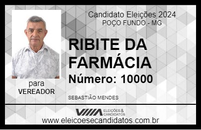 Candidato RIBITE DA FARMÁCIA 2024 - POÇO FUNDO - Eleições