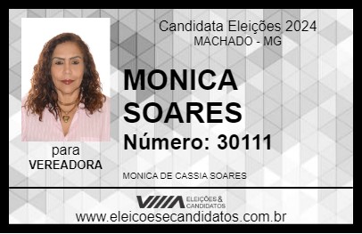 Candidato MONICA SOARES 2024 - MACHADO - Eleições