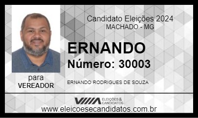 Candidato ERNANDO 2024 - MACHADO - Eleições