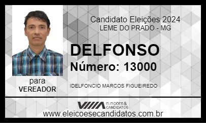 Candidato DELFONSO 2024 - LEME DO PRADO - Eleições